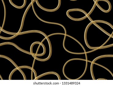 Seamless Golen Chain Pattern