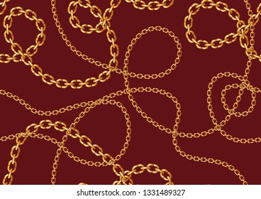 Seamless Golen Chain Pattern