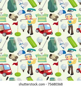 seamless golf pattern