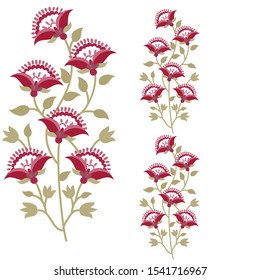 seamless gometrical motif pattern on white background