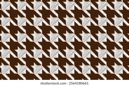 Seamless goose foot pattern. Geometric doodle pattern