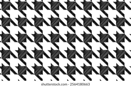 Seamless goose foot pattern. Geometric doodle pattern