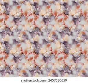 Seamless gorgeous bright pattern in small garden flowers. Millefleur. Floral background for textile, wallpaper, pattern fills, covers, surface, print, gift wrap, scrapbooking, decoupage. Trendy pink.