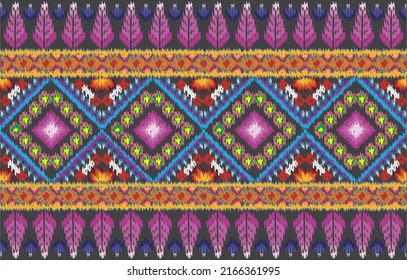 nahtloser, wunderschöner Haufen mit digitalem Textil-Design mit botanisch blühenden grünen Blättern Gold-Ornament geometrische Grenze Limana