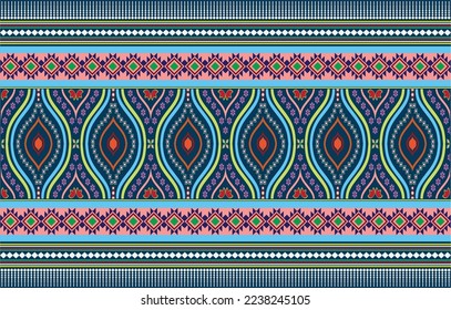 seamless gorgeous bunch with digital textile design with botanical flower green leaves gold ornament geometric border liana
