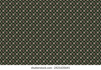 seamless gorgeous bunch with digital textile design with botanical flower green leaves gold ornament geometric border