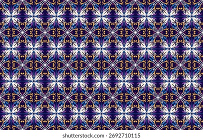 nahtlose wunderschöne Haufen mit digitalen Textil-Design mit botanischen Blume grüne Blätter Gold Ornament geometrische Grenze