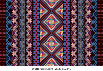 Hermoso manojo sin costuras con diseño textil digital con flor botánica Hojas verdes Adorno de oro Borde geométrico