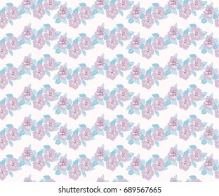 Seamless gorgeous light pattern in small garden flowers. Millefleur. Floral background for textile, wallpaper, pattern fills, covers, surface, print, gift wrap, scrapbooking, decoupage. Sweet colors.