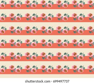 Seamless gorgeous pattern in cute flowers. Composite overlay. Floral background for textile, wallpaper, pattern fills, covers, surface, print, gift wrap, scrapbooking, decoupage.