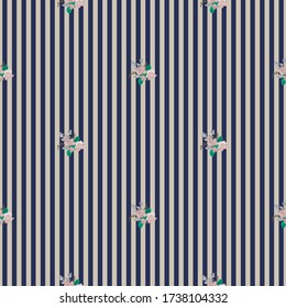 Seamless gorgeous pattern in small-scale cute ditsy flowers. Millefleurs. Floral background for textile, wallpaper, pattern, covers, surface, print, gift wrap, scrapbooking, decoupage. Fashion colors.