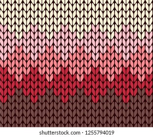 Seamless gradient knitting pattern