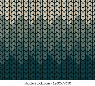 Seamless gradient pattern knitting
