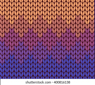 Seamless gradient knitting pattern