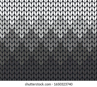 Seamless gradient knitting vector pattern