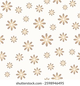 Seamless gradient style brown theme flower texture background pattern designs for textiles, wallpapers, web..,