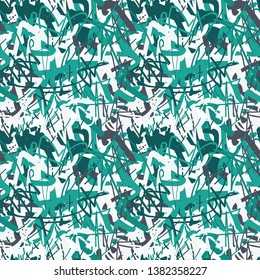 A seamless graffiti style art pattern
