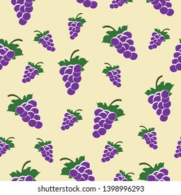 seamless grapes vector for bacground or wallpaper, grapes fruit