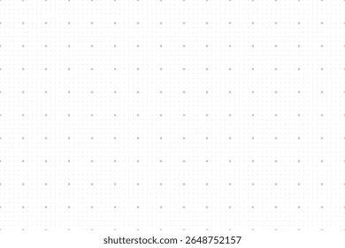 Seamless graph paper with gray dotted grid with cross makers. Square pattern template platform for technology, interface, industry, blueprint, or infographic concept. Vector illustration