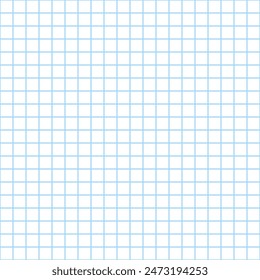 Seamless graph paper pattern. Endless texture can be used for pattern fills, web page background. Squared notebooks page template. Grid paper sheet of school notebook for mathematics. Vector EPS8