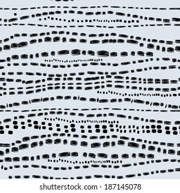 seamless graphic abstract pattern on a blue background 