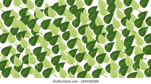 Diseño gráfico sin problemas con hoja.Patrón de hojas. Fondo ilimitado.Moda, interior, envoltura, embalaje adecuado.