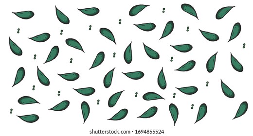 Seamless graphic design with leaf.Leaves Pattern. Endless background.Fashion, interior, wrapping, packaging suitable.