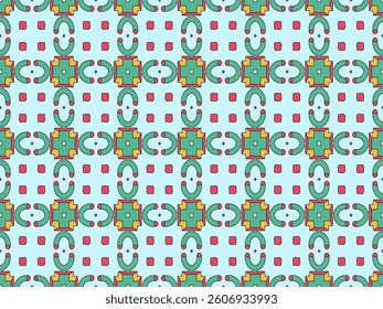 Seamless Graphic Endless Fabric Tile Decoration Luxury Digital Background Design Geometric Fashion Art Symmetric Texture Interior Wallpaper Perspective Visual Template Shape Cloth Textile Pattern.