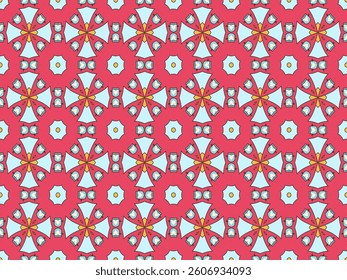 Seamless Graphic Endless Fabric Tile Decoration Luxury Digital Background Design Geometric Fashion Art Symmetric Texture Interior Wallpaper Perspective Visual Template Shape Cloth Textile Pattern.