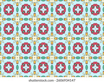 Seamless Graphic Endless Fabric Tile Decoration Luxury Digital Background Design Geometric Fashion Art Symmetric Texture Interior Wallpaper Perspective Visual Template Shape Cloth Textile Pattern.