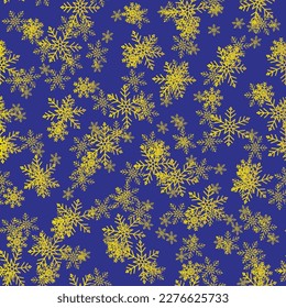 Seamless Graphic Fun Christmas. Random Snow Color. Geometric Bright Pattern. Sunny Polkadot Dot. Yellow Vector Dot. Golden Abstract Dot. Round Flake Background. Pattern Cute Splash. Flying Paint Blob