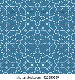 Seamless graphic geometric pattern based on girih grid.