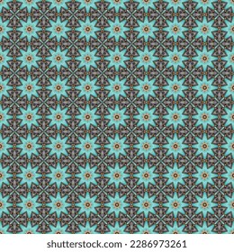 Impresión Geométrica De Diseño De Tejidos De Tejidos De Diseño De Tejido De Tejas De Tile De Estilo Retro De Vintage.