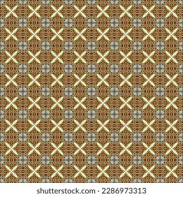 Seamless Graphic Interior Tiles Concept Vintage Retro Surface Template Modern Textile Fashion Tile Art Geometric Print Decoration Wrapping Fabric Wallpaper Texture Background Design Pattern.