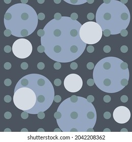 Seamless graphic pattern . With abstract figures made of circles. Simple vector background for paper, textile and modern wallpaper.