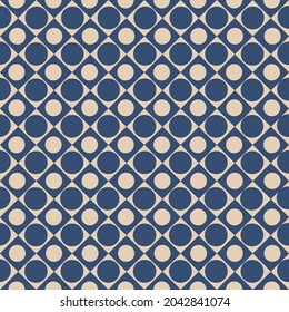 Seamless graphic pattern . With abstract shapes of squares and circles. Simple vector background for paper, textile and modern wallpaper.