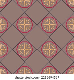 Seamless graphic pattern in contrasting colors