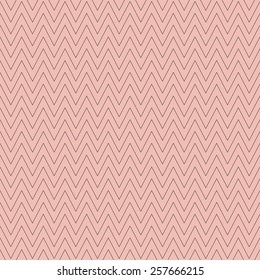 Seamless graphic pattern. Geometric gray zigzag on vintage rose background. Vector illustration.
