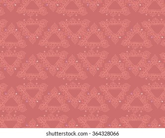 Seamless graphic pattern with lace stylized border. EPS10 Vector.