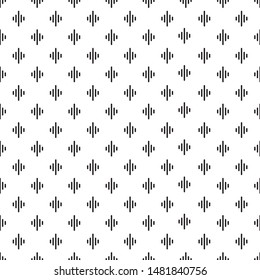 Seamless of graphic pattern vector. Design of five lines shape. Design black on white background. Design print for illustration, texture, textile, wallpaper, background.  