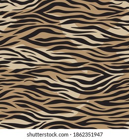 Seamless graphic zebra pattern - All over safari animal skin vector print for fabric