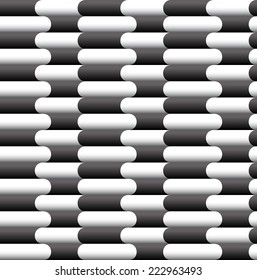 Seamless graphics of rounded rectangles