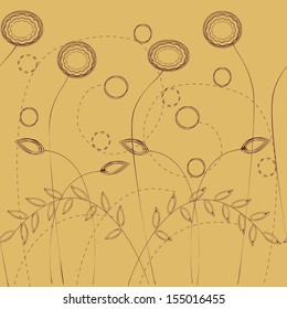 Seamless grass background. Isolated on beige background 