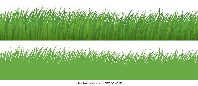 Seamless Grass isolated on white background