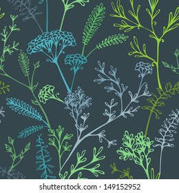 Seamless grass pattern. EPS8.