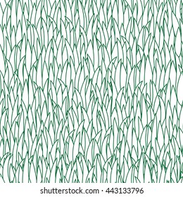 Seamless grass pattern, lawn nature illustration for wallpaper