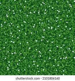 Seamless grass with snow. Grass with snow texture plane perpendicular. Green grass with snow seamless texture. Vector illustration