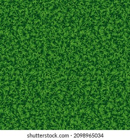 Seamless grass. Grass texture plane perpendicular. Green grass seamless texture - summer background. Vector illustration