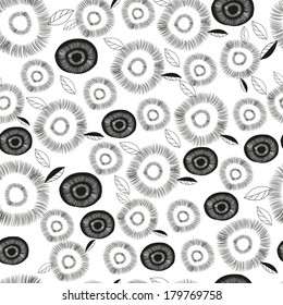 Seamless grassy texture.Endless floral pattern. You can use it in textile design, greeting cards, graphic design. 
