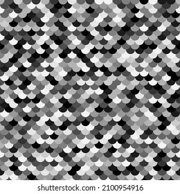 Seamless gray chain mail dragon scales. Dragon scale. Simple background for design. Vector illustration pattern texture